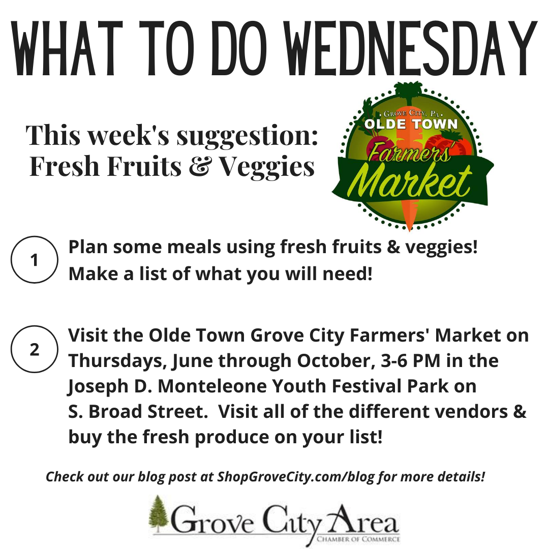 What To Do Wednesday: Fresh Fruits & Veggies