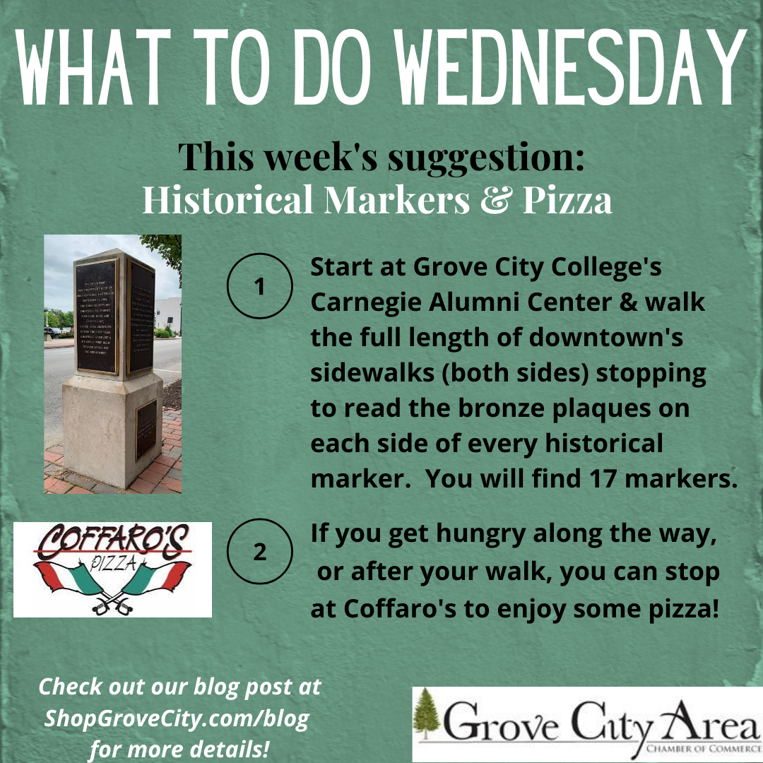 What To Do Wednesday: Historical Markers & Pizza