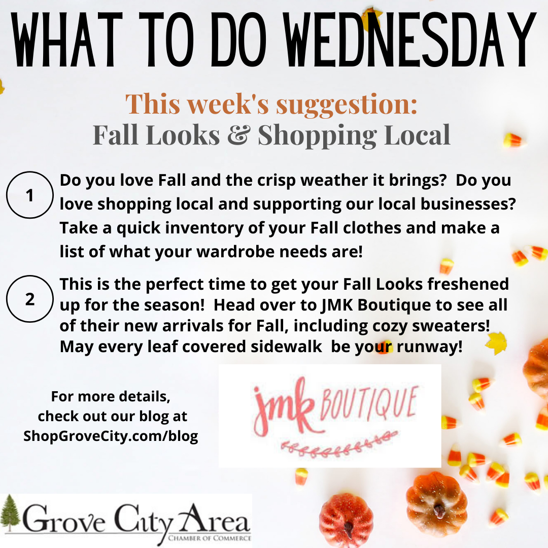 What To Do Wednesday: Fall Looks & Shopping Local