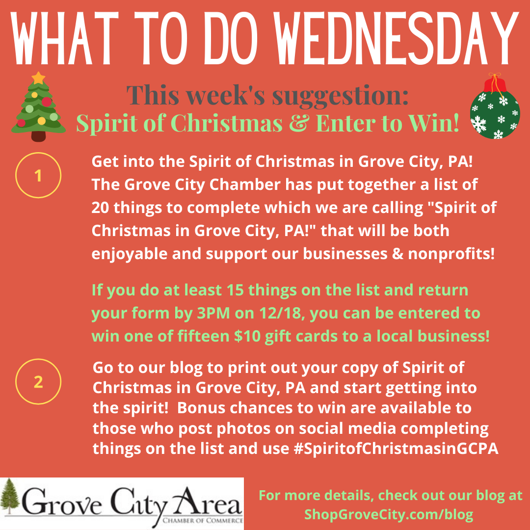What To Do Wednesday: Spirit of Christmas & Enter to Win
