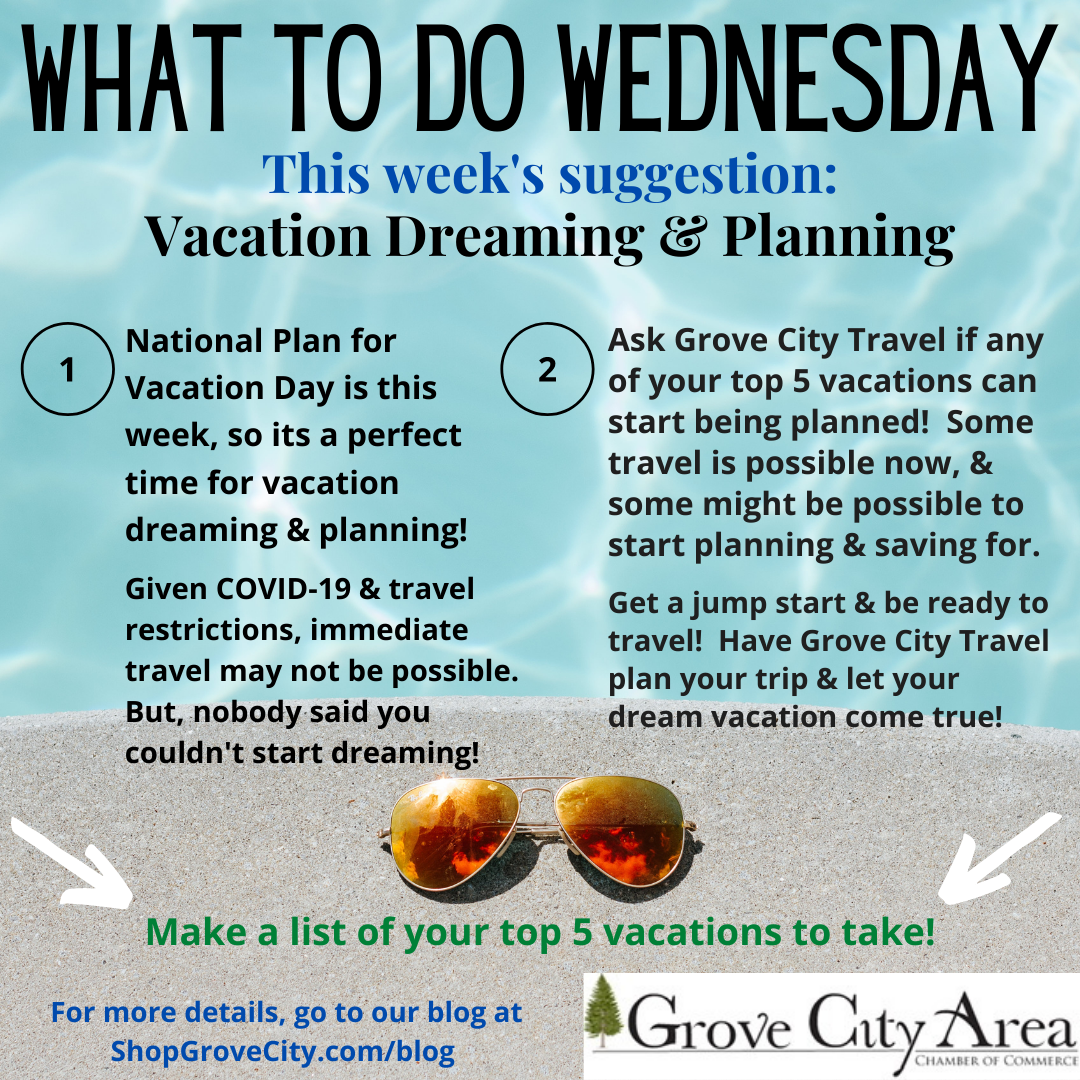 What To Do Wednesday: Vacation Dreaming & Planning