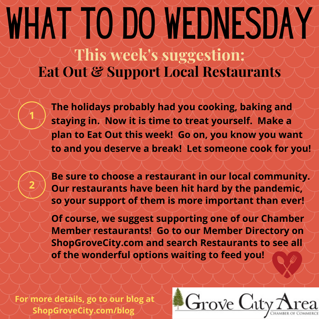 What To Do Wednesday: Eat Out & Support Local Restaurants