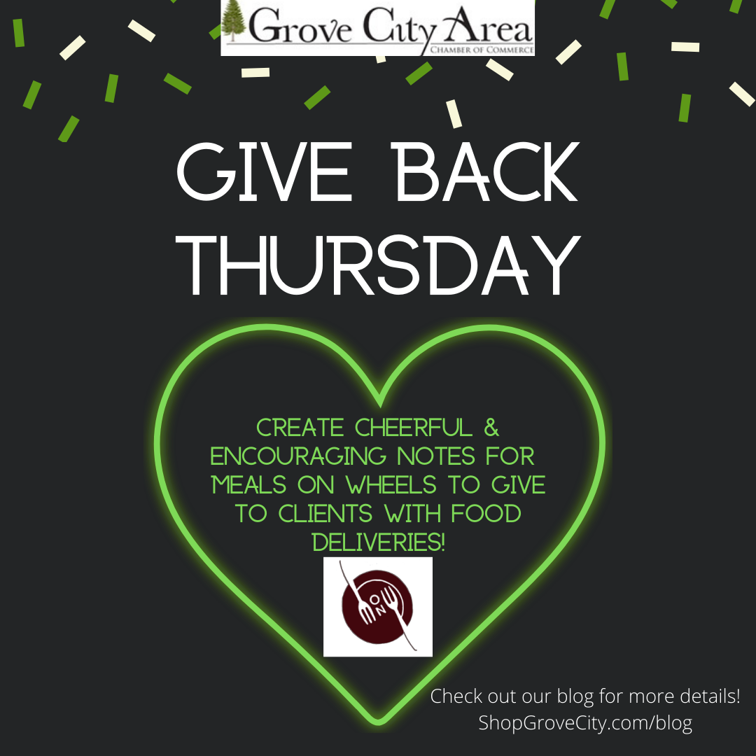 Give Back Thursday: Notes for Meals on Wheels