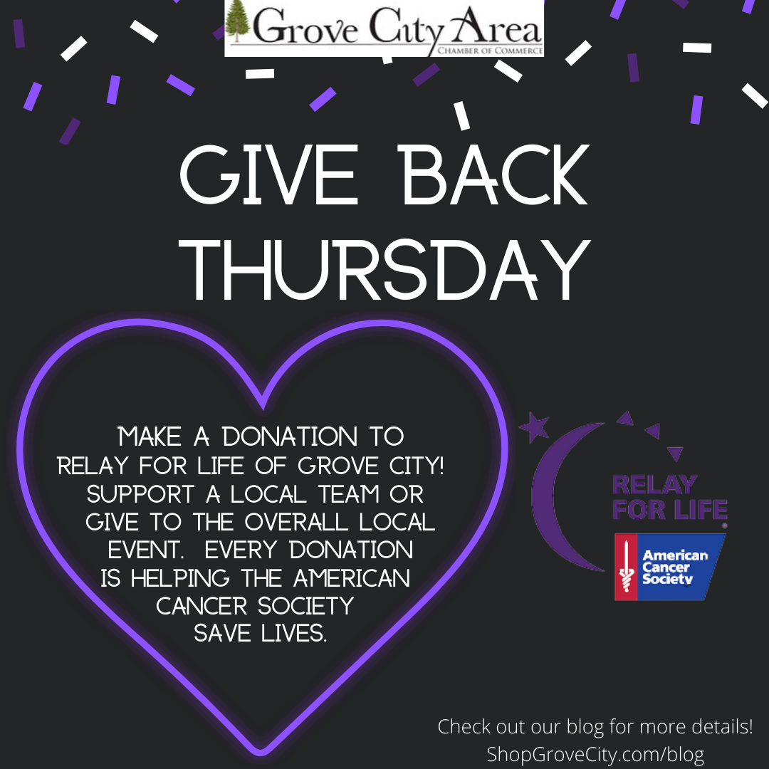 Give Back Thursday: Relay For Life of Grove City
