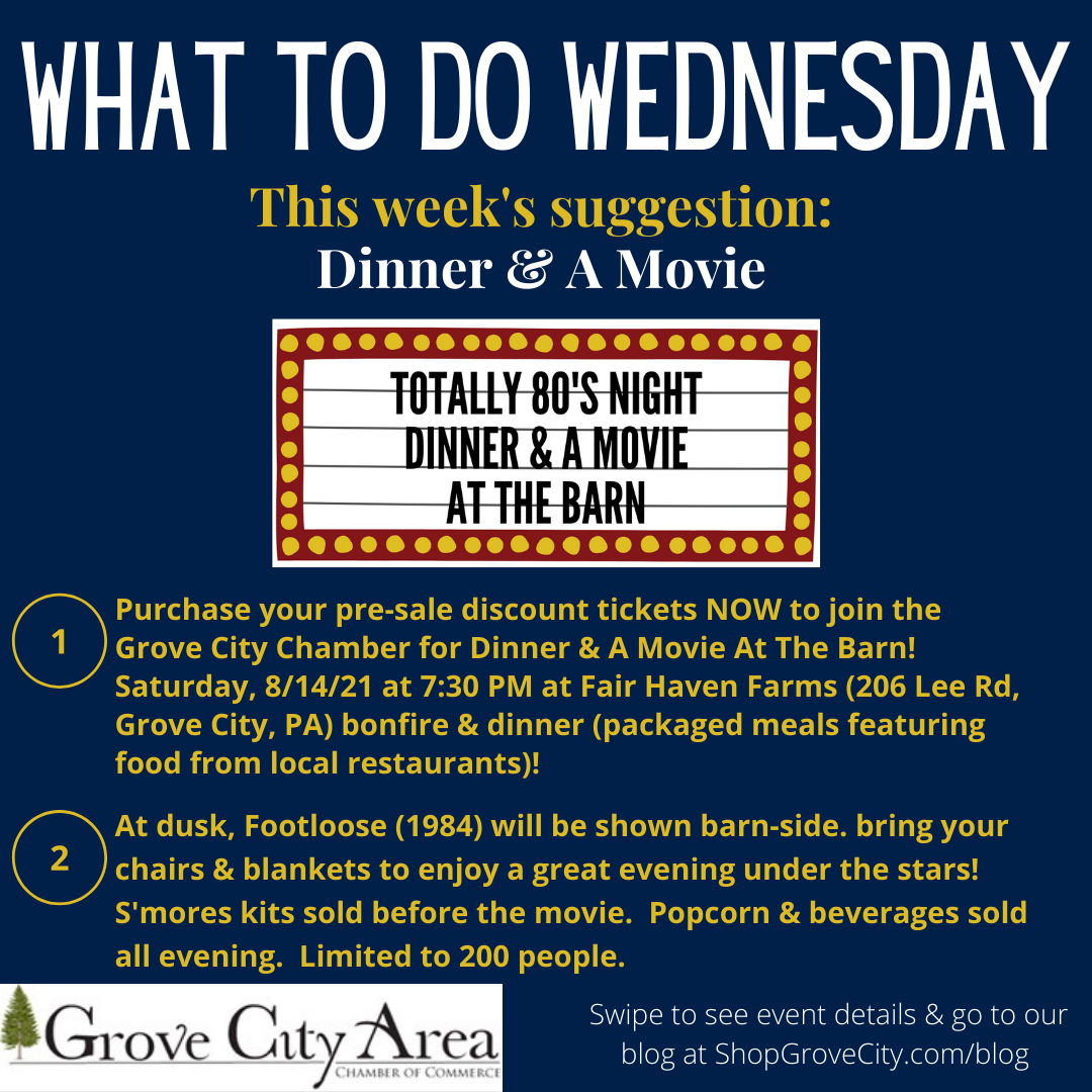 What To Do Wednesday: Dinner & A Movie