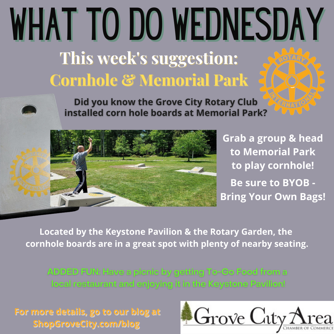 What To Do Wednesday: Cornhole & Memorial Park