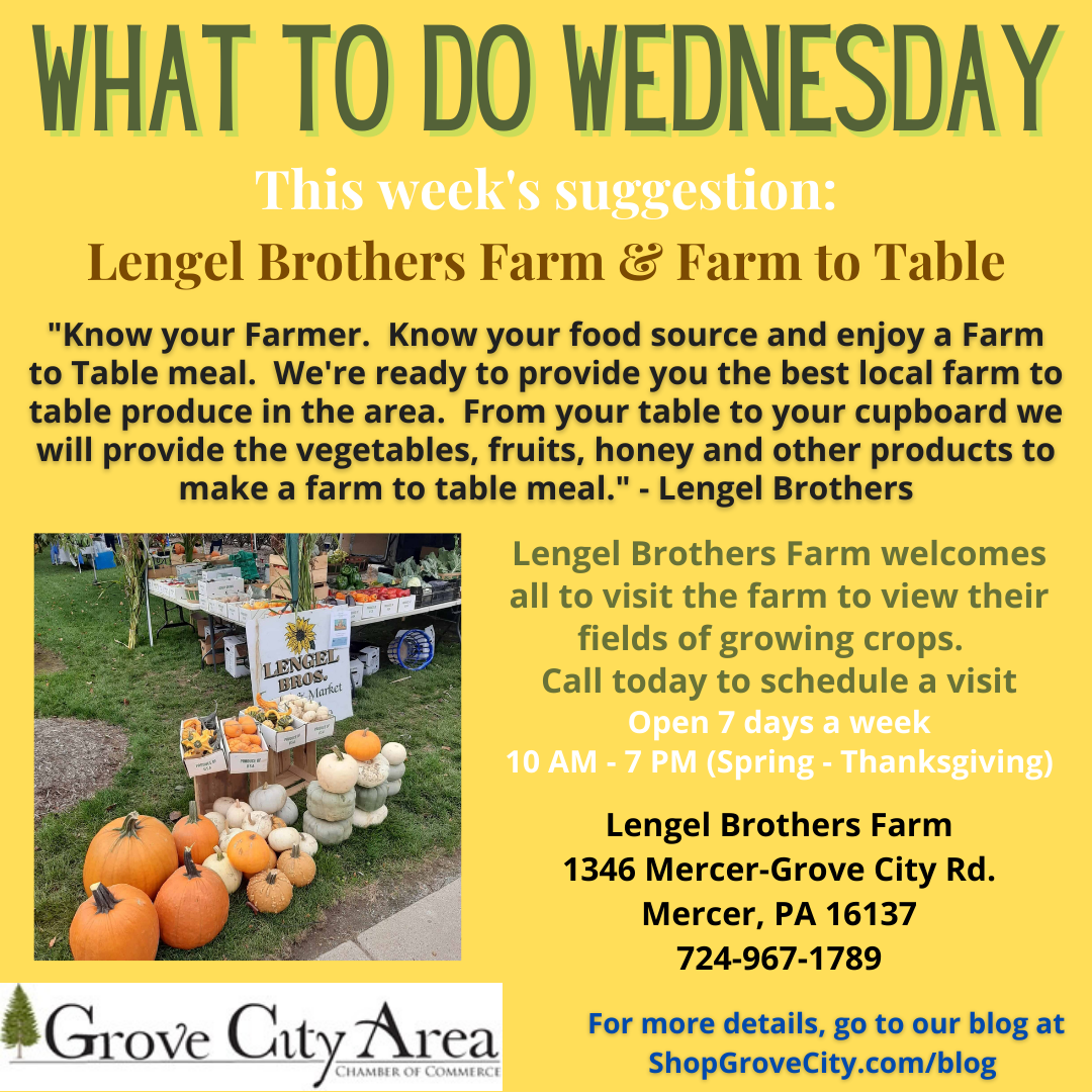 What To Do Wednesday: Lengel Brothers Farm & Farm to Table