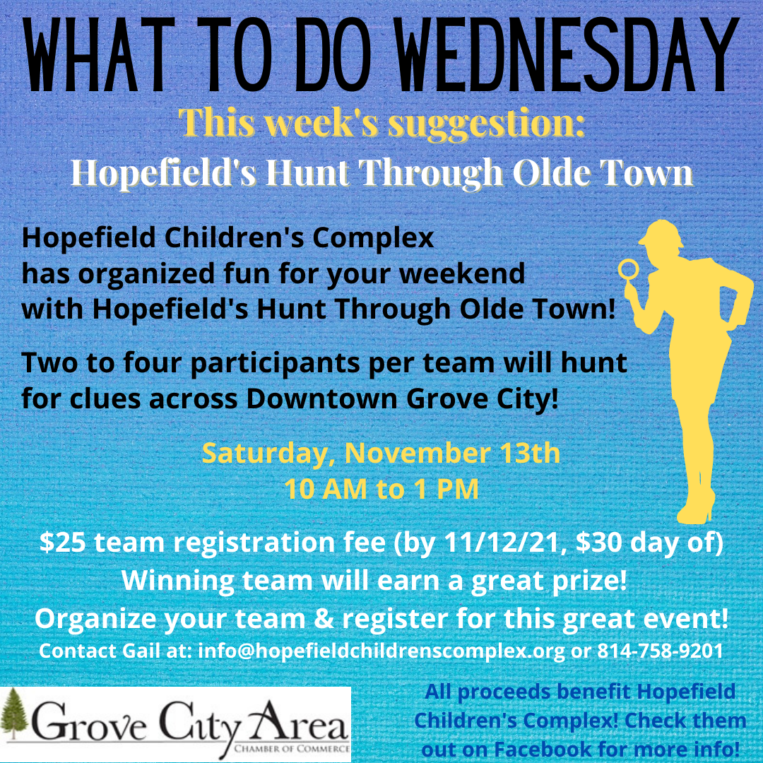 What To Do Wednesday: Hopefield's Hunt Through Olde Town