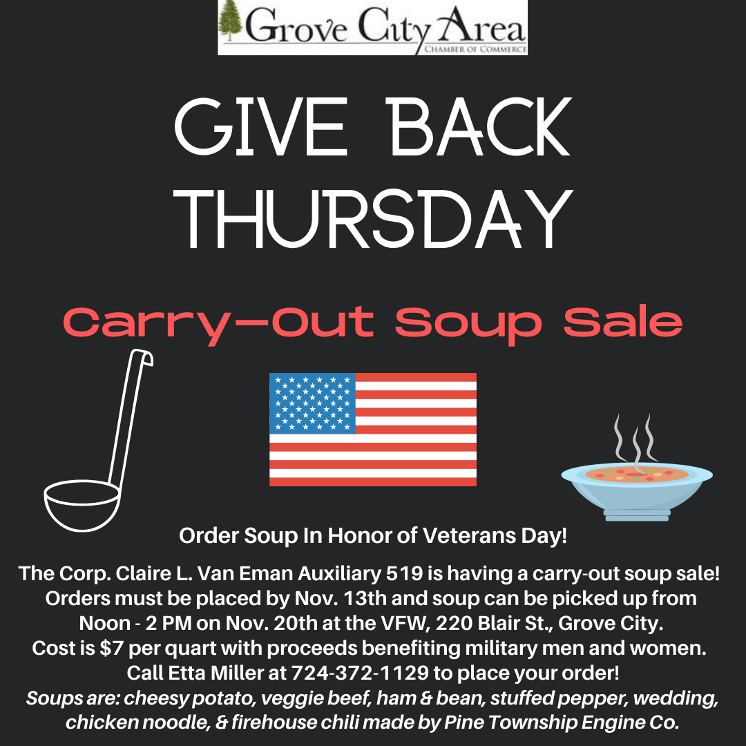 Give Back Thursday: Carry-Out Soup Sale
