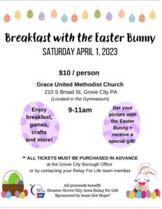 Breakfast with the Easter Bunny @ Grace United Methodist Church