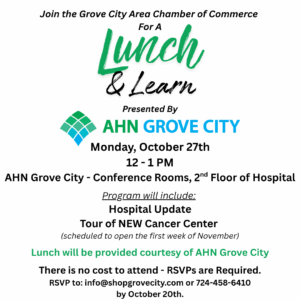 Lunch & Learn at AHN Grove City Hospital @ AHN Grove City Hospital