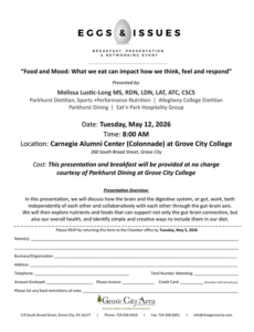 Eggs & Issues @ Carnegie Alumni Center at Grove City College